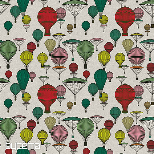 Tissu décoratif BALLOON GLOBE 701 impression numérique