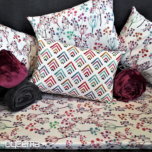 Tissu déco LOUKA lilas