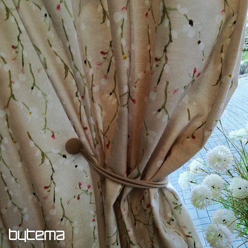 Tissu déco Brindilles NOA rose
