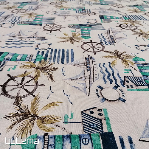 Tissu décoratif MAJÁK vert