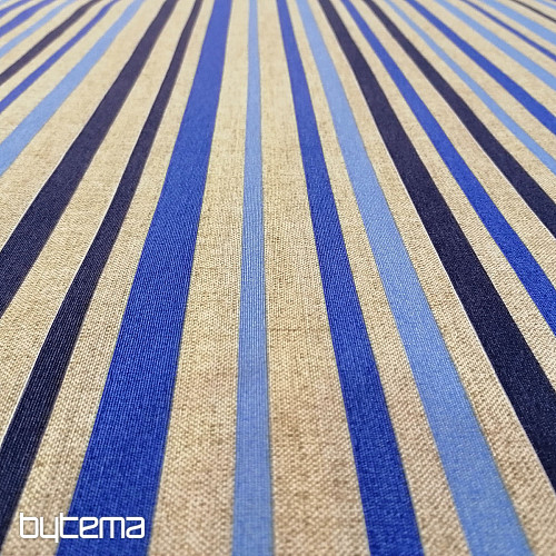 Tissu déco STRIPE bleu