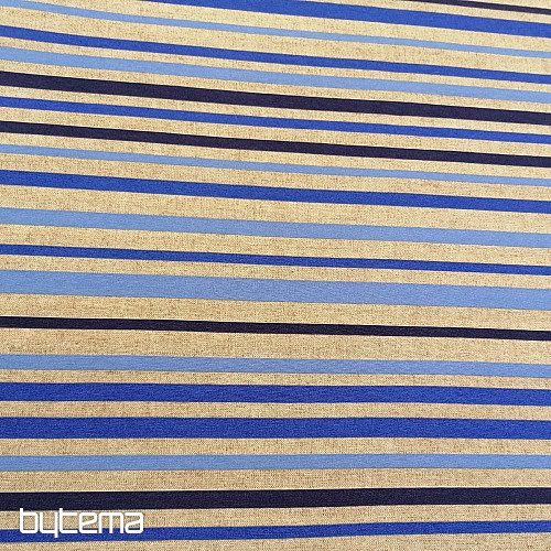 Tissu déco STRIPE bleu