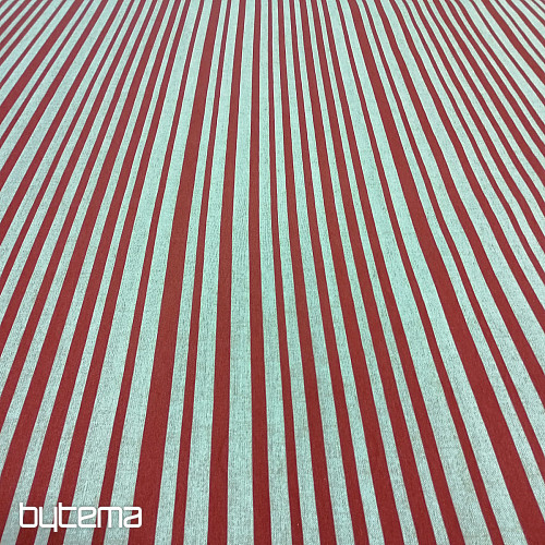Tissu déco STRIPE bordeaux