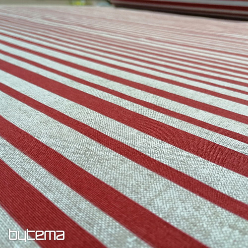 Tissu déco STRIPE bordeaux