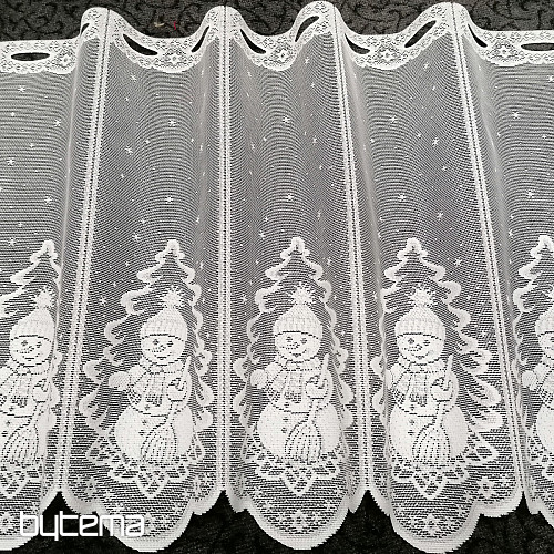Rideau jacquard NOËL pour le vitrail SNOWMAN