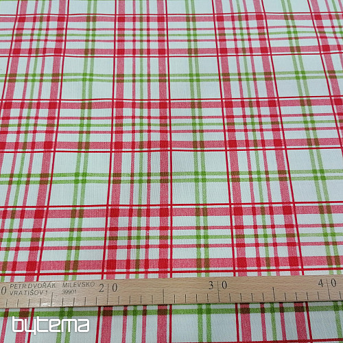 tissu de décoration LAURA - carreaux roses