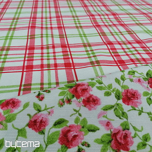 tissu déco LAURA - petites fleurs roses