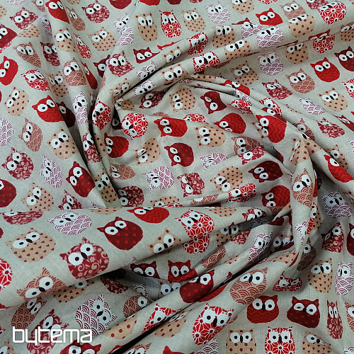Tissu décoratif MINI CHOUETTES 4