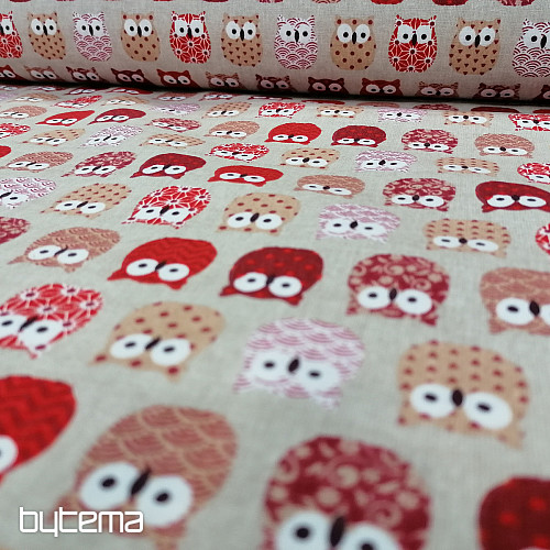 Tissu décoratif MINI CHOUETTES 4