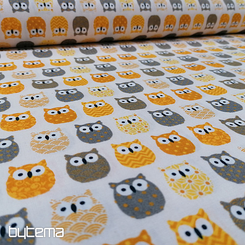 Tissu décoratif MINI CHOUETTES 3