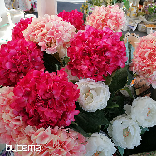 HYDRANGEA - fleur artificielle rose clair