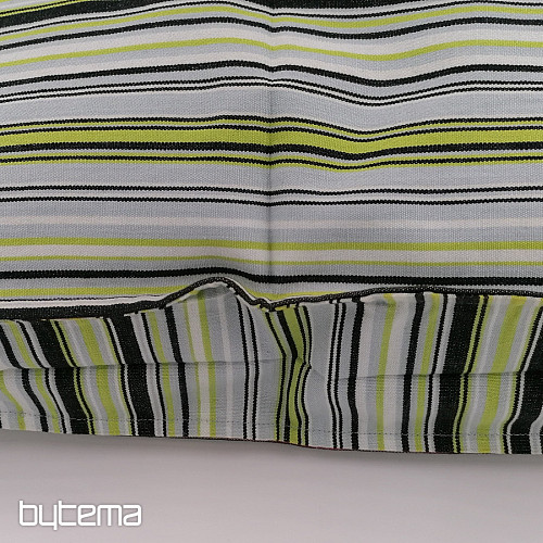 Housse de coussin rayure-vert