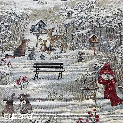 Tissu pour tapisserie NUIT HIVER
