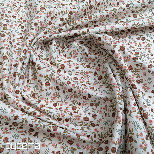 Tissu coton poudre ELEONI