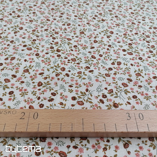 Tissu coton poudre ELEONI