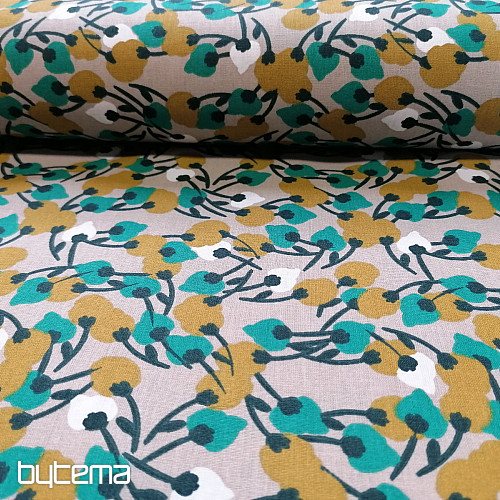 Tissu en coton KISNEK fleurs