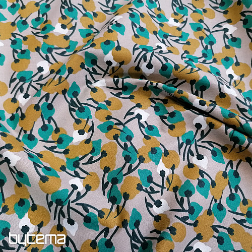 Tissu en coton KISNEK fleurs
