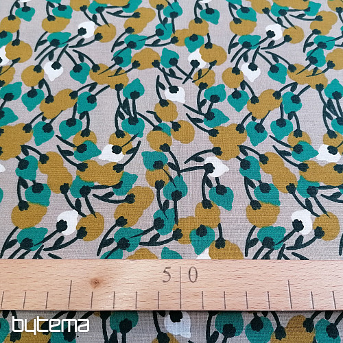 Tissu en coton KISNEK fleurs