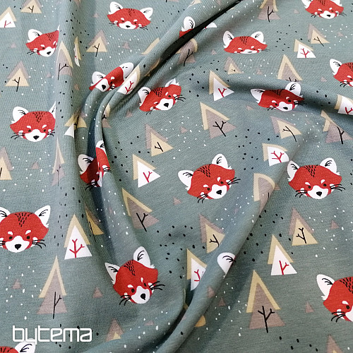 Tricot en coton FOX kaki