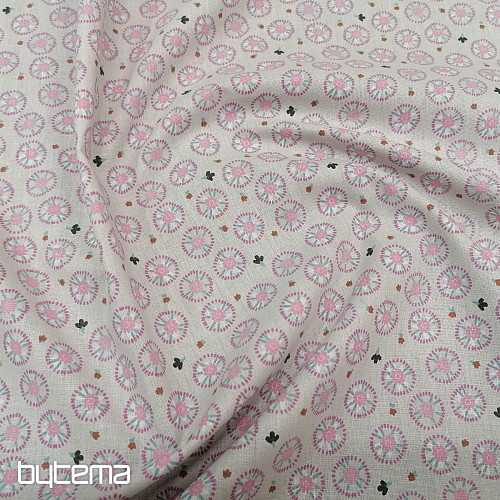 Tissu coton ELYNA fleurs