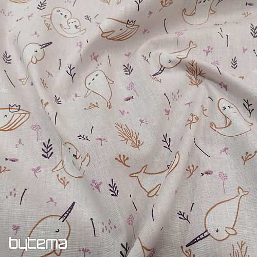 Tissu coton BALEINE