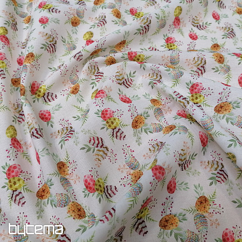 Tissu coton OEUFS DE PÂQUES