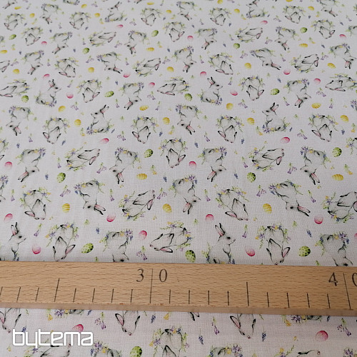 Tissu en coton LAPIN