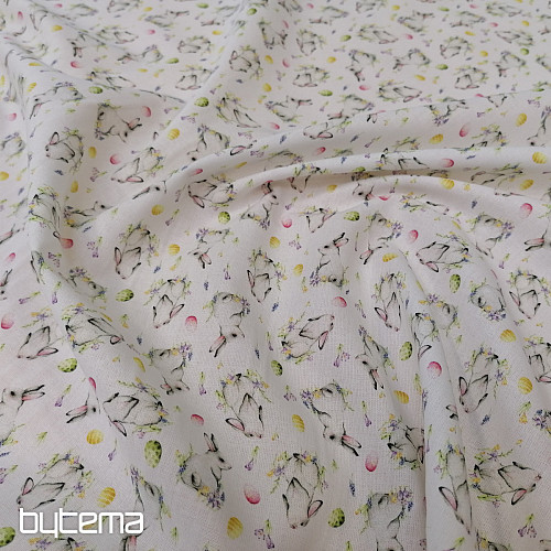 Tissu en coton LAPIN