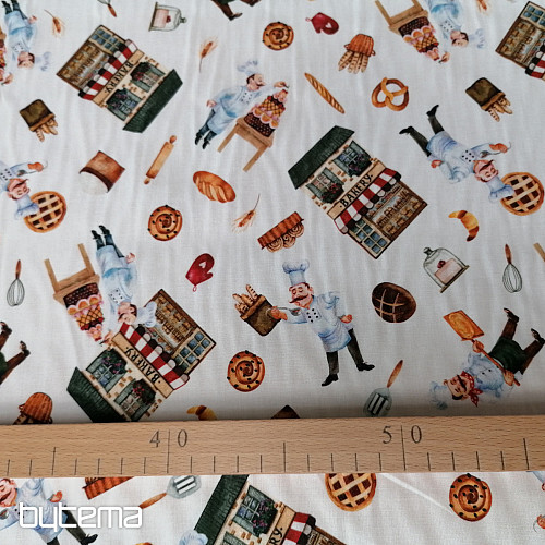 Tissu coton BOULANGERIE