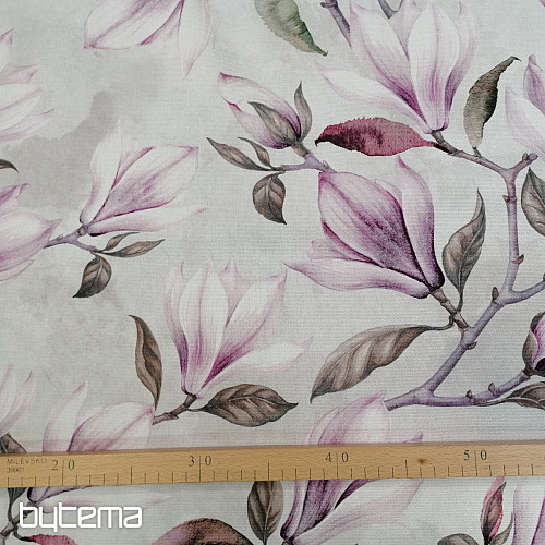 Tissu décoratif MAGNOLIA lilas