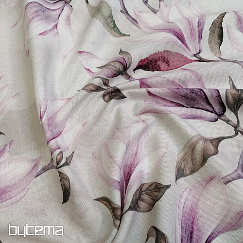 Tissu décoratif MAGNOLIA lilas