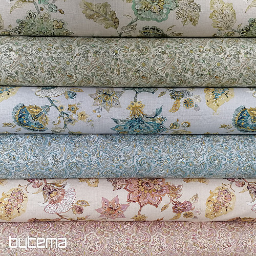 Tissu déco KASHMIR rose