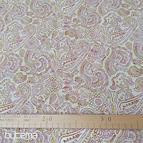 Tissu déco KASHMIR rose
