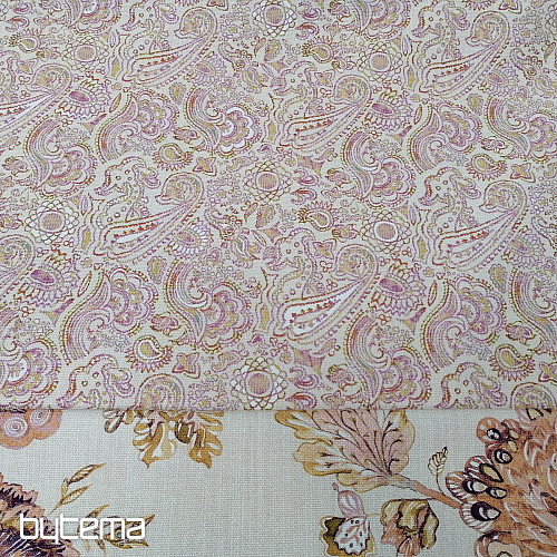 Tissu déco KASHMIR rose