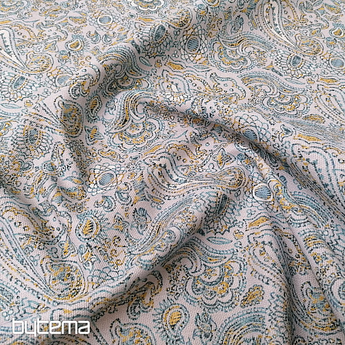 Tissu décoratif KASHMÍR bleu