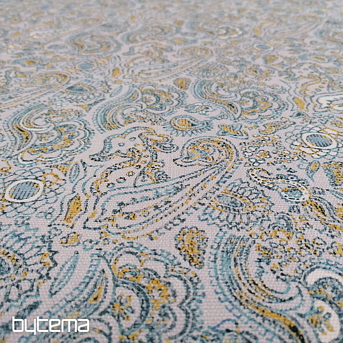 Tissu décoratif KASHMÍR bleu