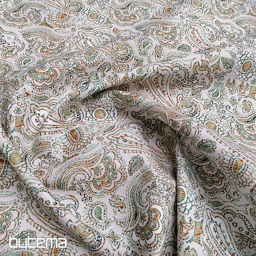 Tissu déco KASHMIR vert