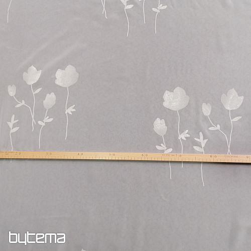 Rideau voilage FLEURS beige