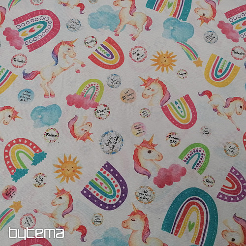 Tissu décoratif LICORNES