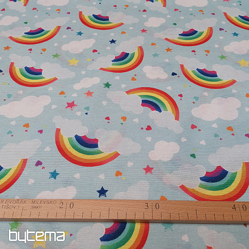 Tissu décoratif ARC-EN-CIEL