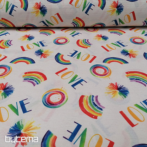 Tissu déco AMOUR