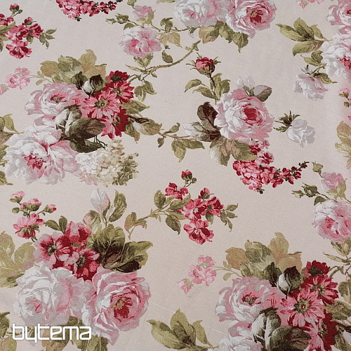 Tissu décoratif ROSE ELIANA grand