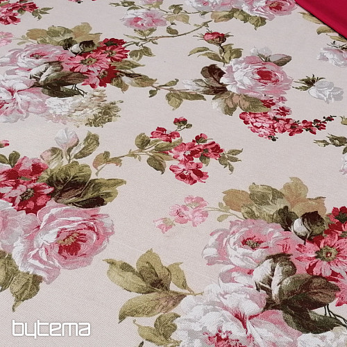 Tissu décoratif ROSE ELIANA grand