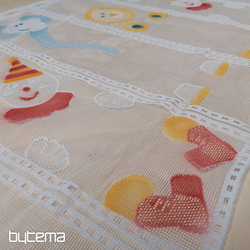 Rideau enfant pour vitrail - jacquard CIRKUS II