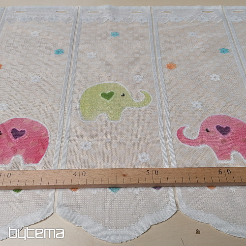 Rideau enfant sur vitrail - jacquard SLONICI