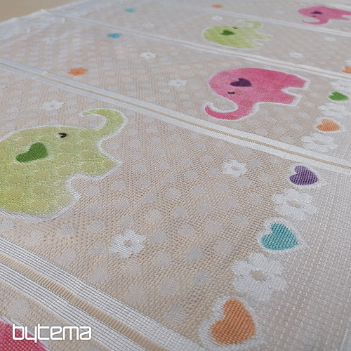Rideau enfant sur vitrail - jacquard SLONICI