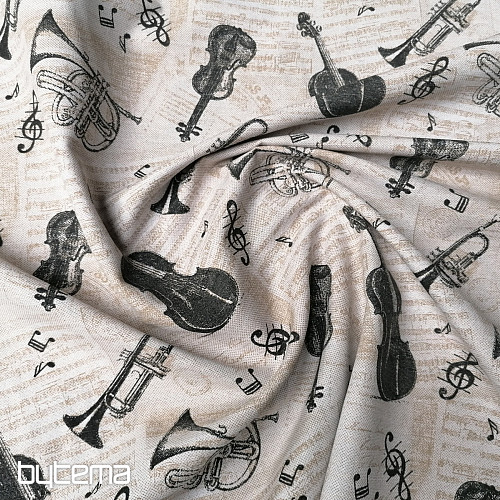 Tissu décoratif INSTRUMENTS DE MUSIQUE