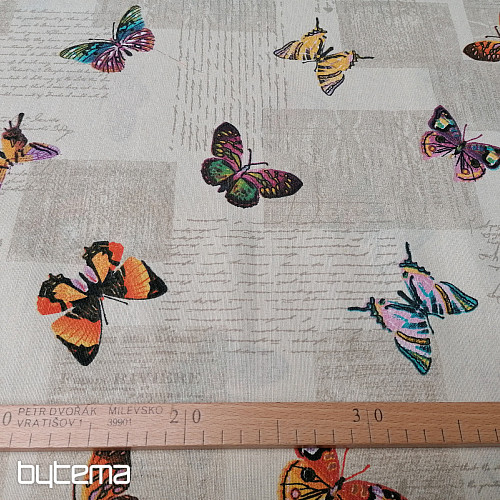 Tissu décoratif papillon papillon