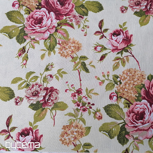 Tissu décoratif CORNWALL ROSE