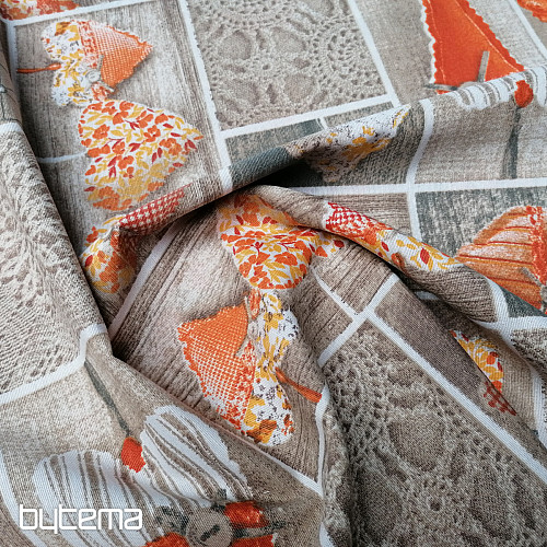 Tissu déco LIDIA&#39;S HEART orange